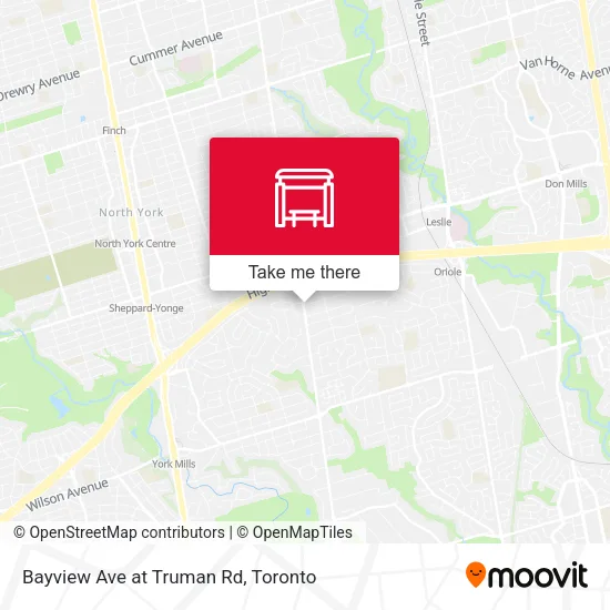Bayview Ave at Truman Rd map