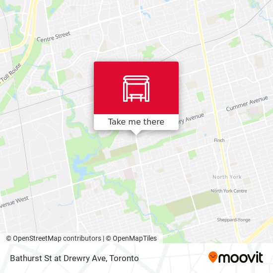 Bathurst St at Drewry Ave plan