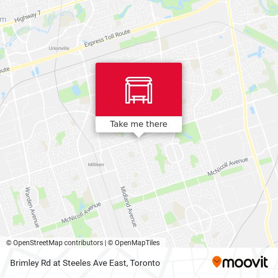 Brimley Rd at Steeles Ave East map
