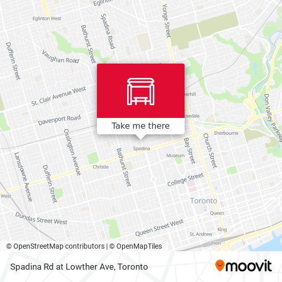 Spadina Rd at Lowther Ave plan