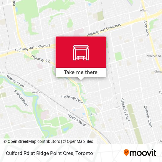 Culford Rd at Ridge Point Cres map