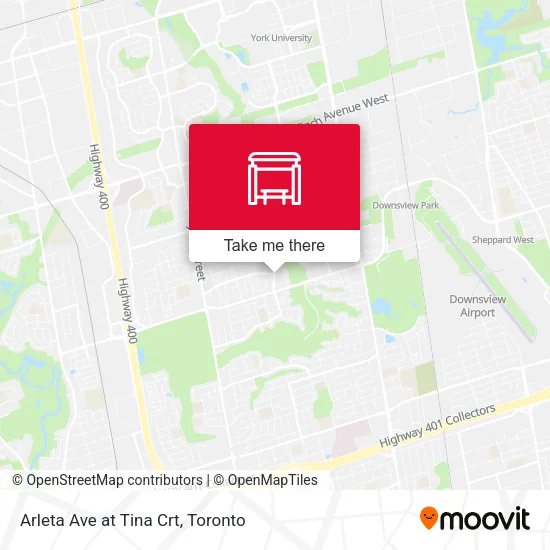 Arleta Ave at Tina Crt map