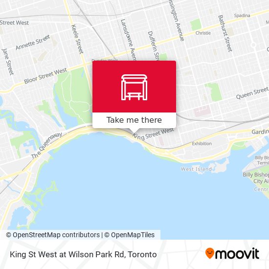 King St West at Wilson Park Rd map