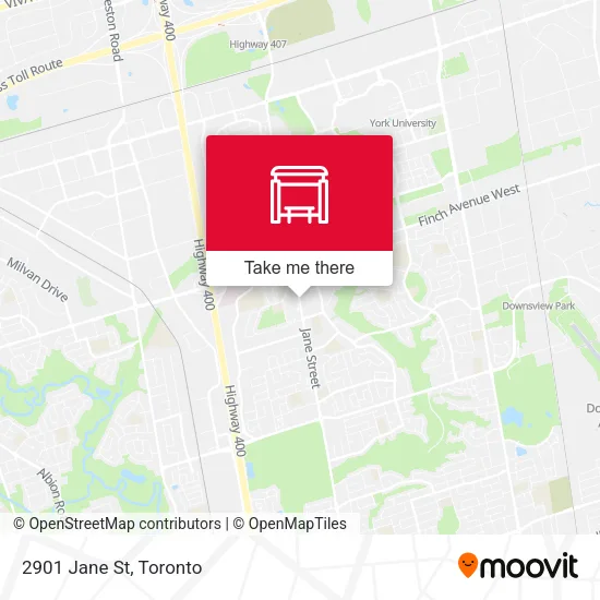 2901 Jane St map