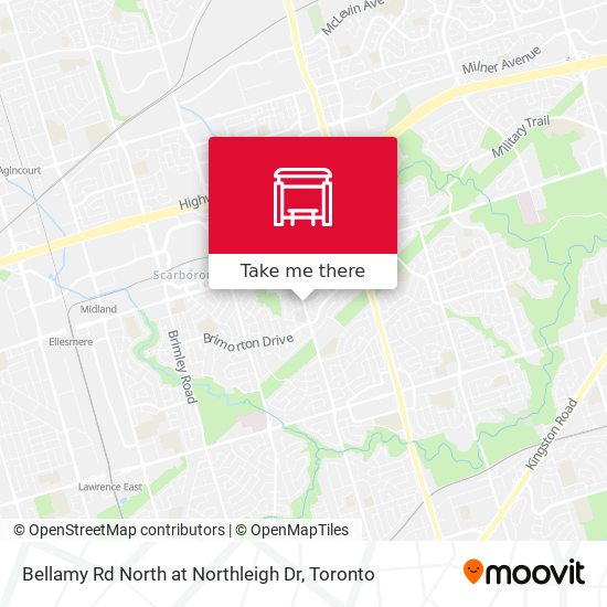 Bellamy Rd North at Northleigh Dr map