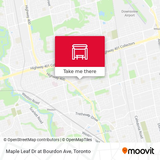 Maple Leaf Dr at Bourdon Ave map