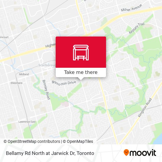 Bellamy Rd North at Jarwick Dr map