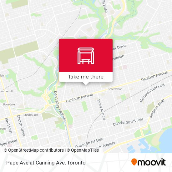 Pape Ave at Canning Ave plan