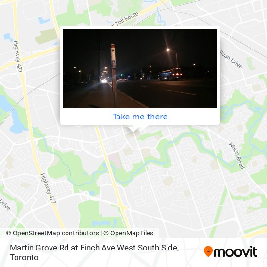 Martin Grove Rd at Finch Ave West South Side map