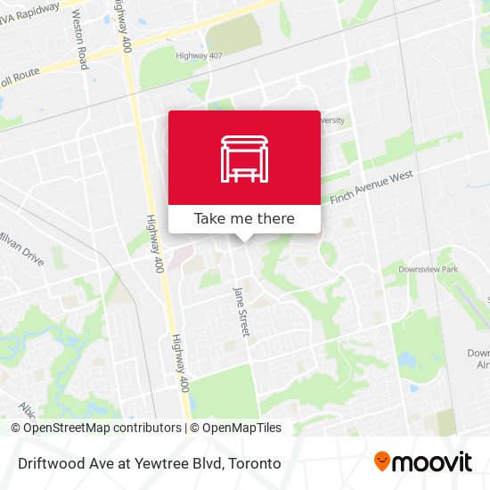 Driftwood Ave at Yewtree Blvd map
