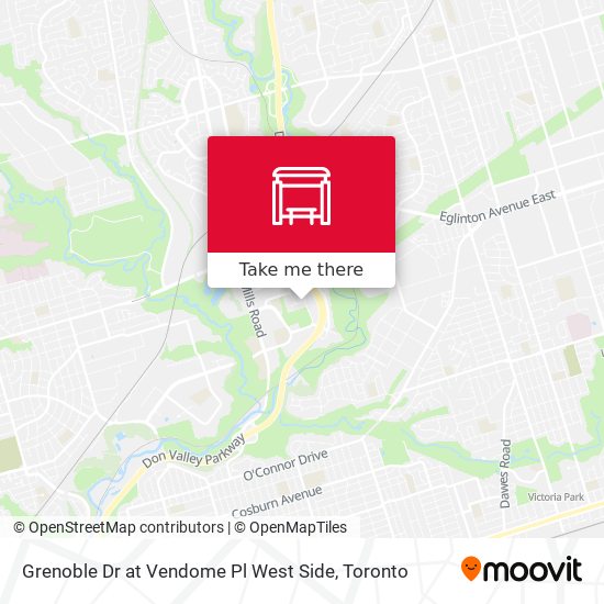 Grenoble Dr at Vendome Pl West Side map