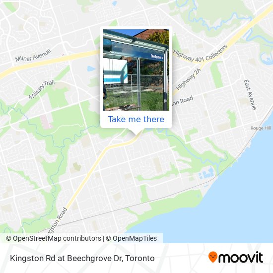 Kingston Rd at Beechgrove Dr map