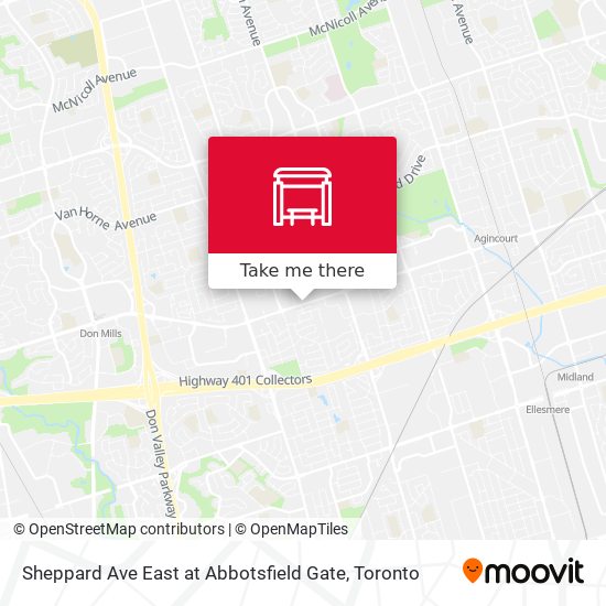 Sheppard Ave East at Abbotsfield Gate map