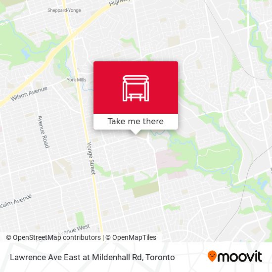 Lawrence Ave East at Mildenhall Rd plan