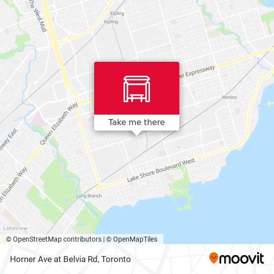 Horner Ave at Belvia Rd map