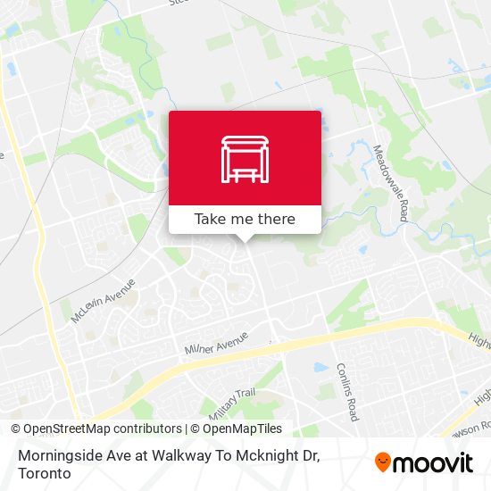 Morningside Ave at Walkway To Mcknight Dr map