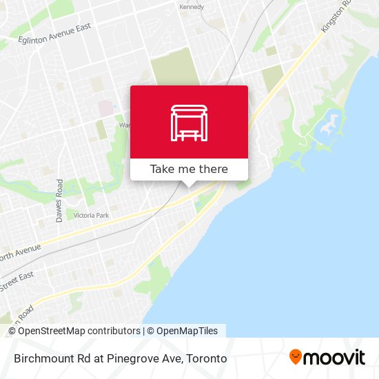 Birchmount Rd at Pinegrove Ave map