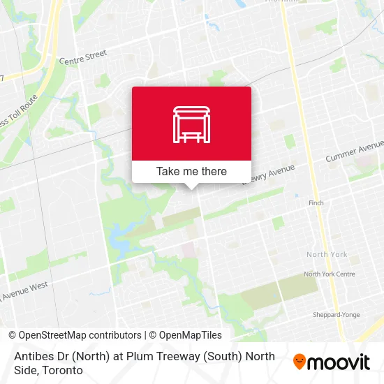 Antibes Dr (North) at Plum Treeway (South) North Side map