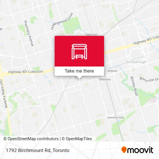1792 Birchmount Rd map