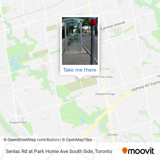 Senlac Rd at Park Home Ave South Side map