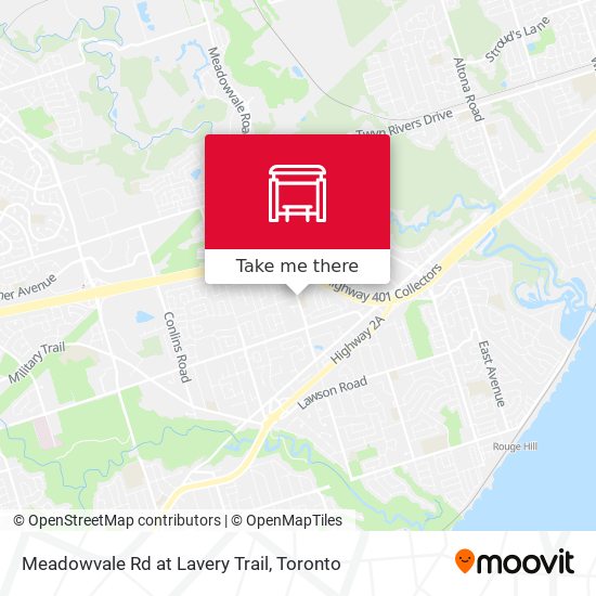 Meadowvale Rd at Lavery Trail map