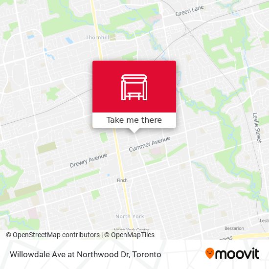 Willowdale Ave at Northwood Dr map
