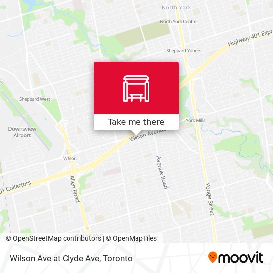 Wilson Ave at Clyde Ave map