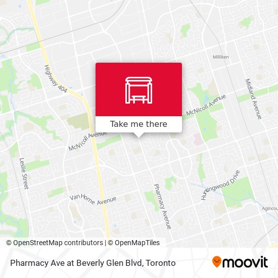 Pharmacy Ave at Beverly Glen Blvd plan