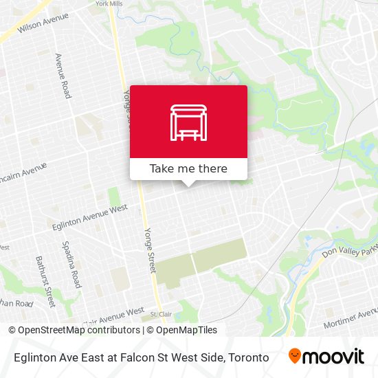 Eglinton Ave East at Falcon St West Side map