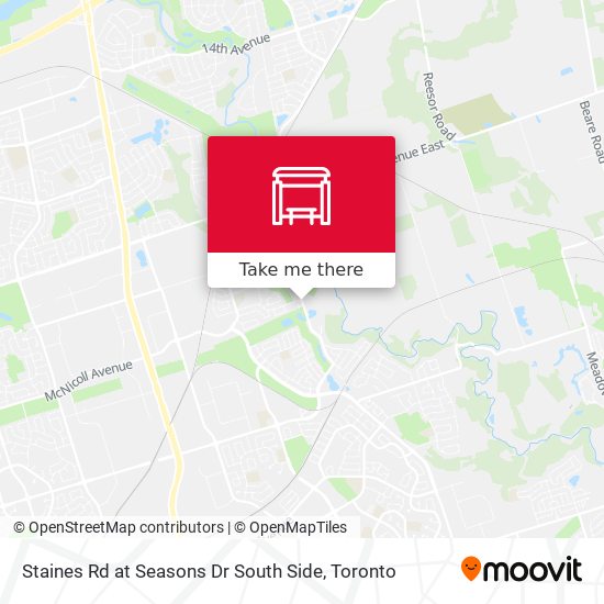 Staines Rd at Seasons Dr South Side map