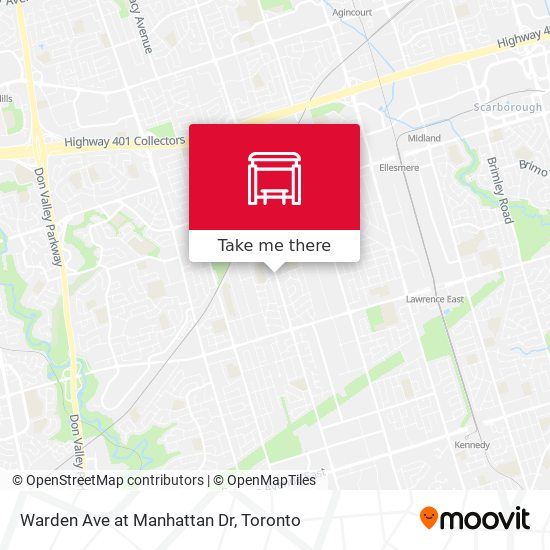 Warden Ave at Manhattan Dr plan