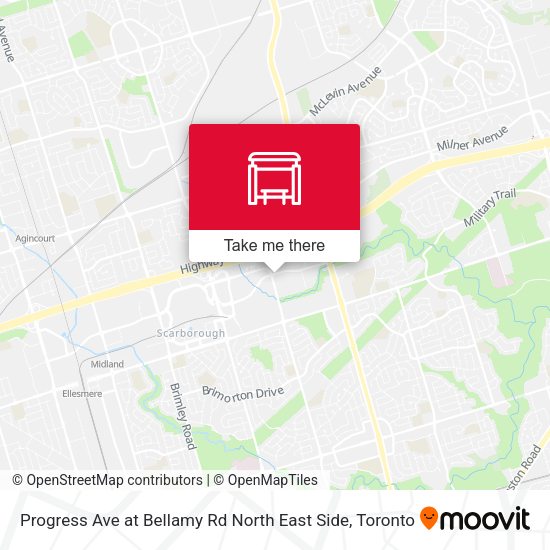 North East Toronto Map How To Get To Progress Ave At Bellamy Rd North East Side In Toronto By Bus  Or Subway?