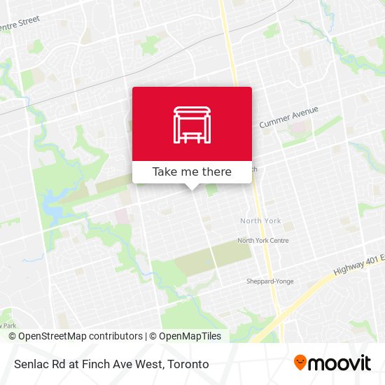 Senlac Rd at Finch Ave West map