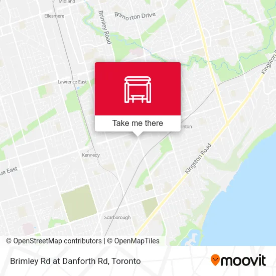 Brimley Rd at Danforth Rd map