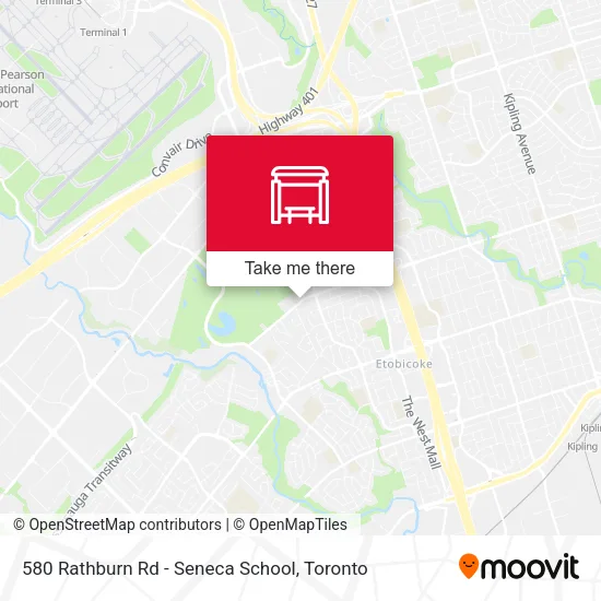 580 Rathburn Rd - Seneca School map