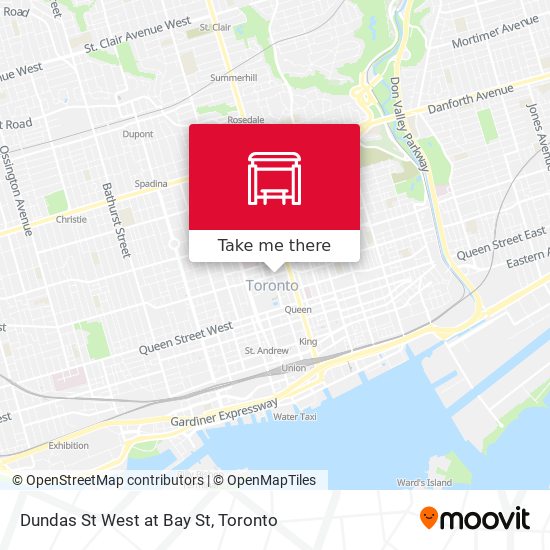 Dundas St West at Bay St plan