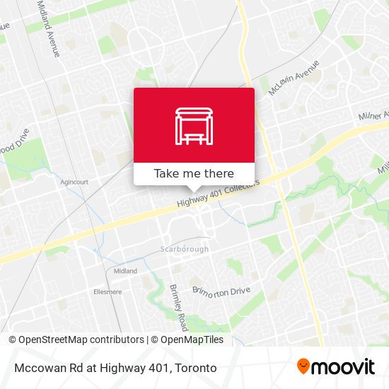 Mccowan Rd at Highway 401 plan