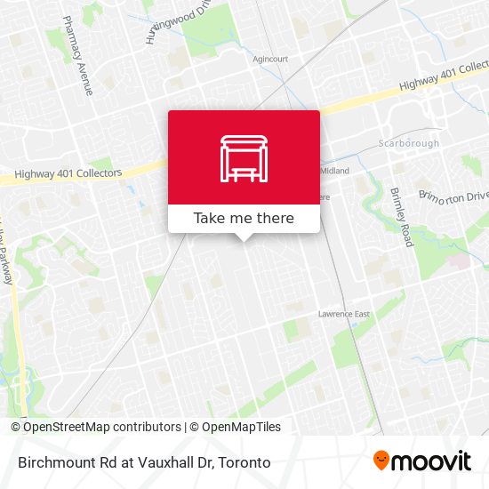 Birchmount Rd at Vauxhall Dr plan