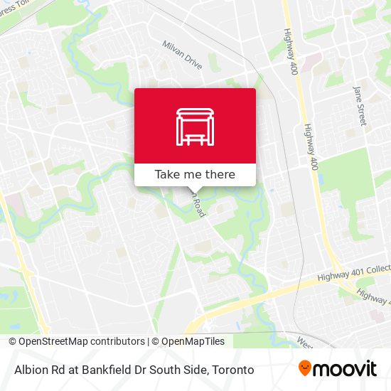 Albion Rd at Bankfield Dr South Side map