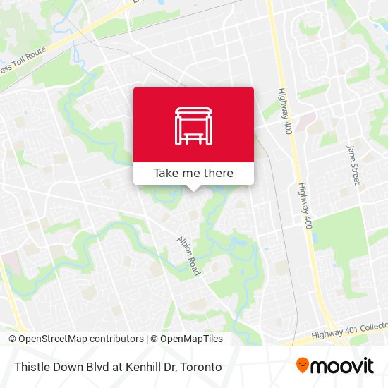 Thistle Down Blvd at Kenhill Dr map