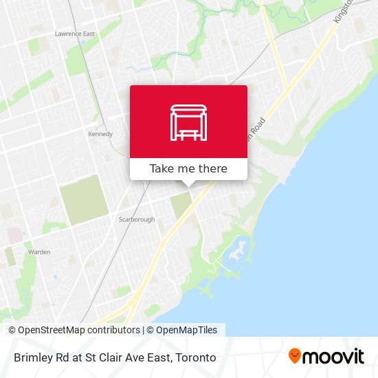 Brimley Rd at St Clair Ave East map
