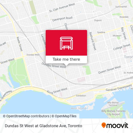 Dundas St West at Gladstone Ave plan