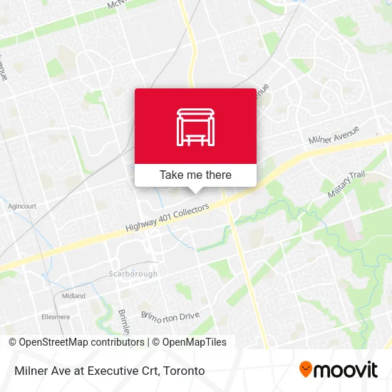 Milner Ave at Executive Crt map