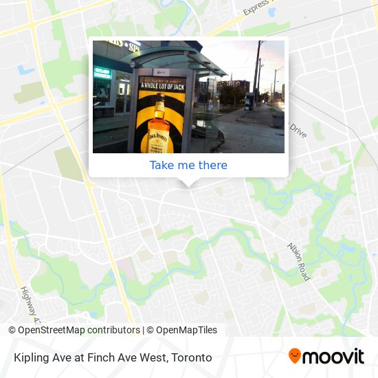 Kipling Ave at Finch Ave West map