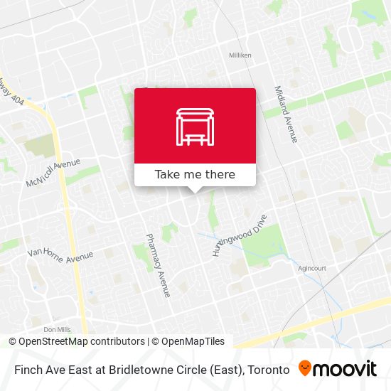 Finch Ave East at Bridletowne Circle plan