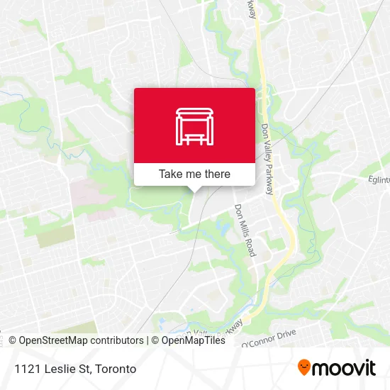 1121 Leslie St map