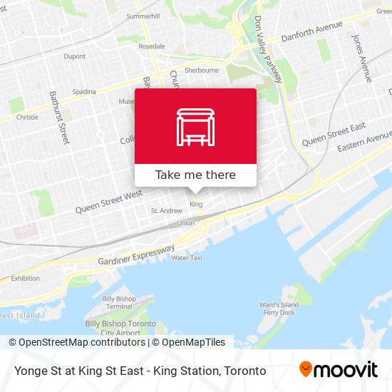Yonge St at King St East - King Station map