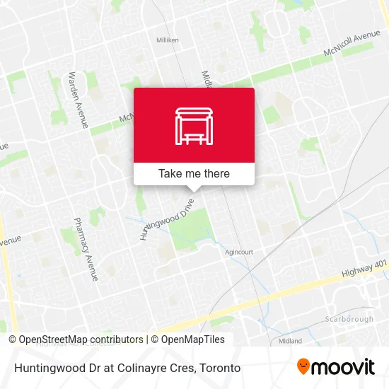 Huntingwood Dr at Colinayre Cres map