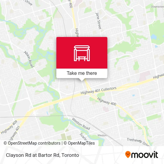 Clayson Rd at Bartor Rd map
