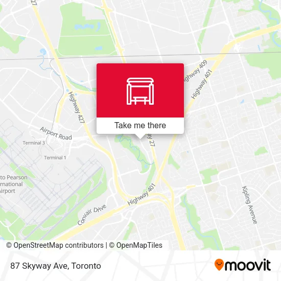 87 Skyway Ave map